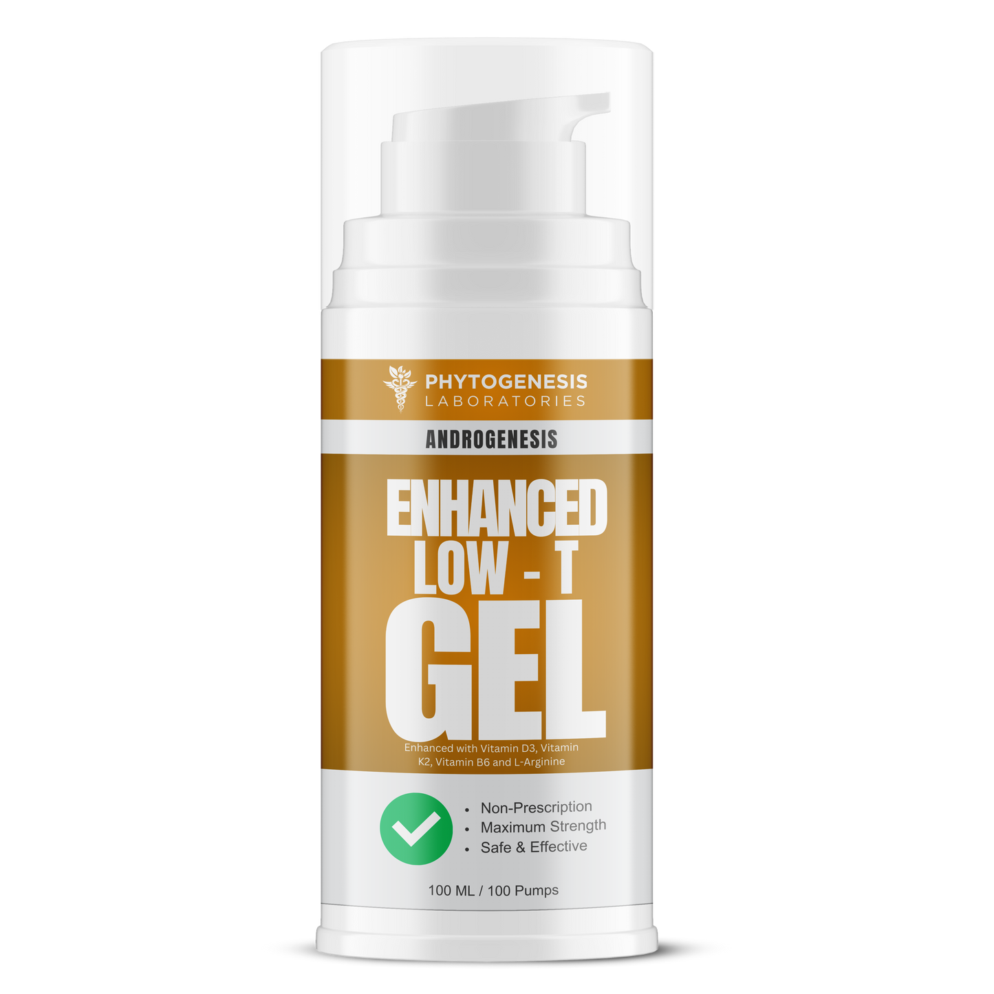 Androgenesis Natural Low-T Enhanced Formula 3 Month Supply