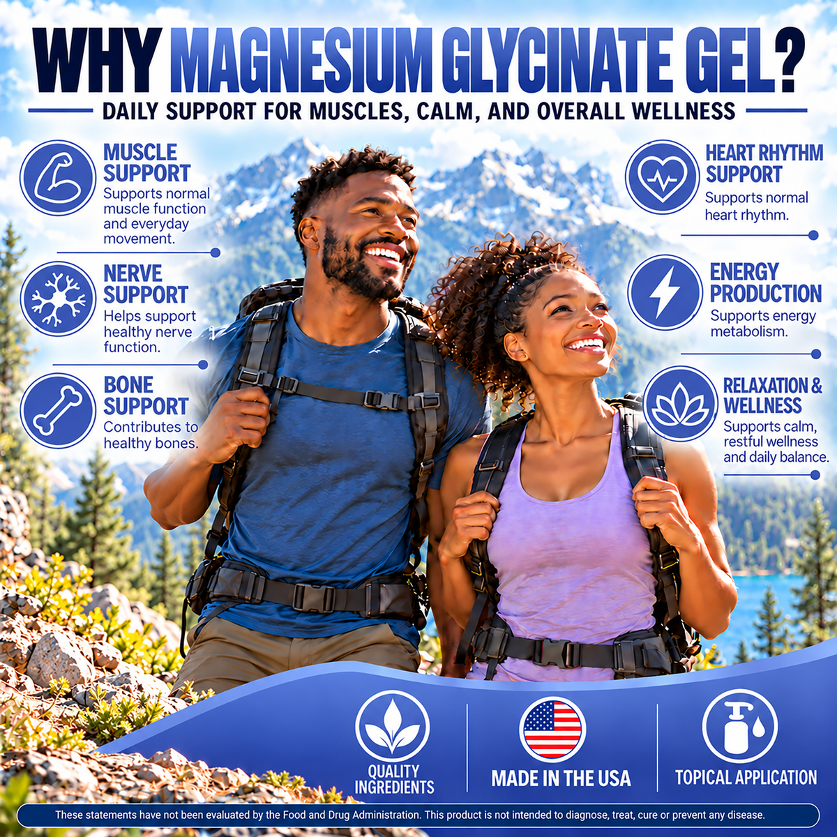 Magnesium Glycinate 150 mg Topical Gel