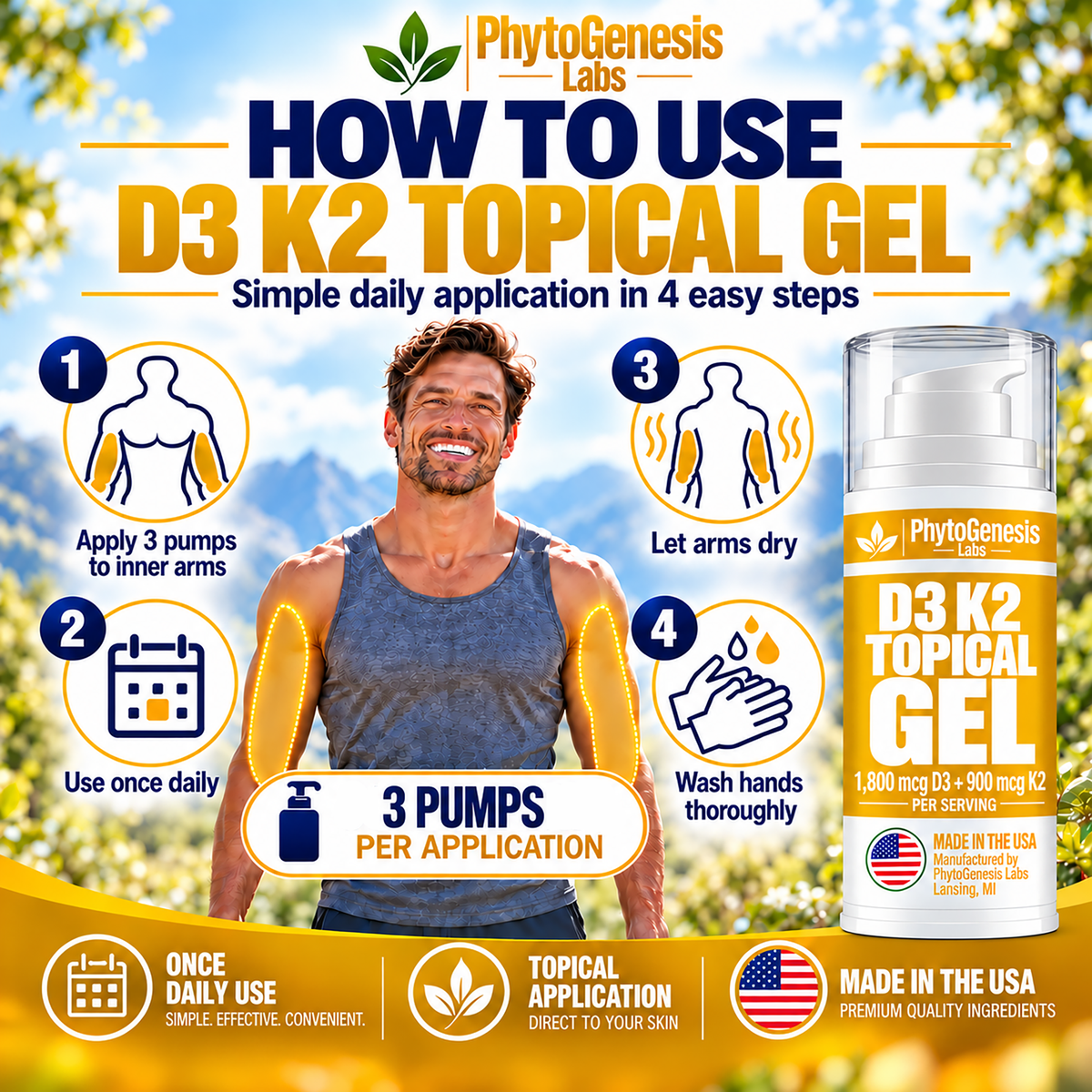 D3 K2 Topical Gel