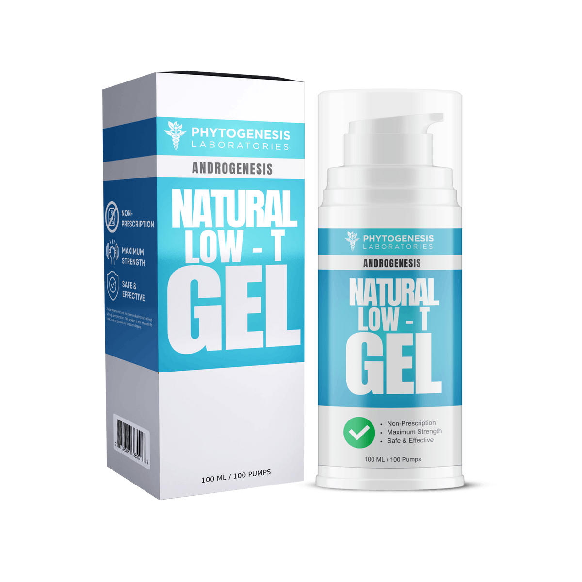 thanks men アウラインターナショナル　オールインワンジェル Androgenesis Natural Men's Vitality Topical Gel – Phyto Genesis