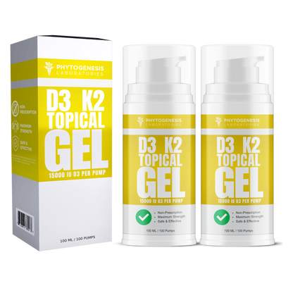 D3 K2 Topical Gel 2 Month Supply