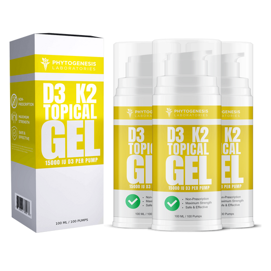 D3 K2 Topical Gel 3 Month Supply
