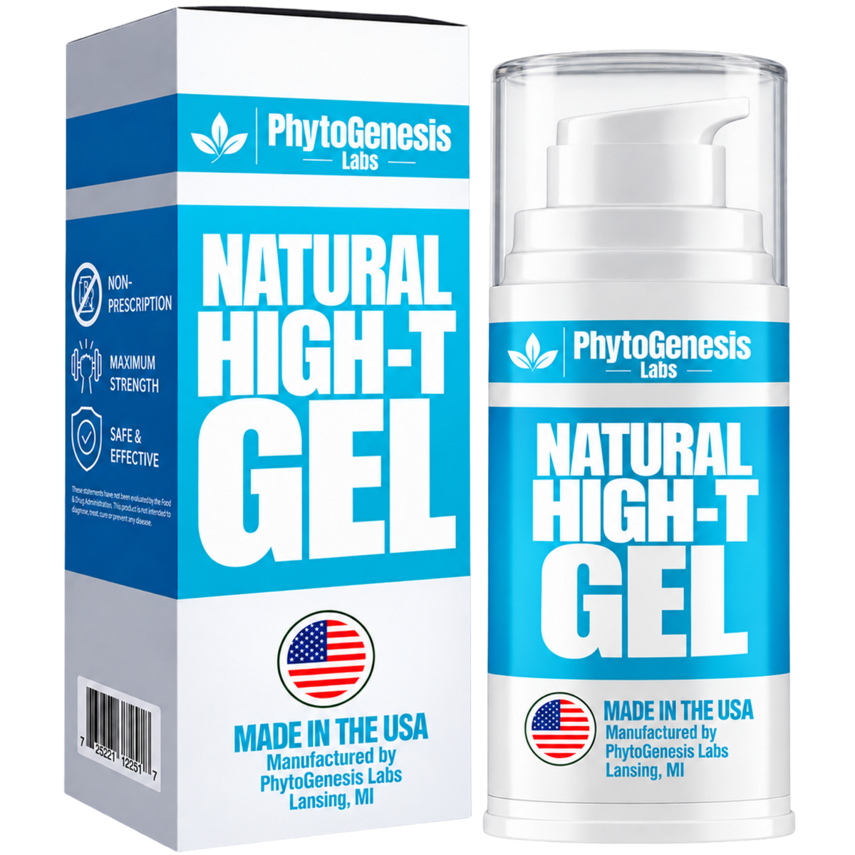 Natural Low T Men's Vitality Topical Gel